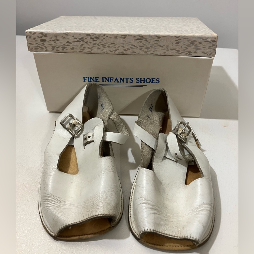 Vintage Little Buttercup Baby Shoes Size 3 Soft Sole Leather